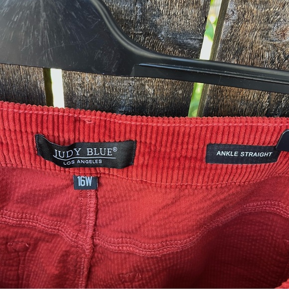 Judy Blue A Walk With You Buttonfly Ankle Straight Corduroy Pant NWOT Sz 16W - Picture 2 of 13